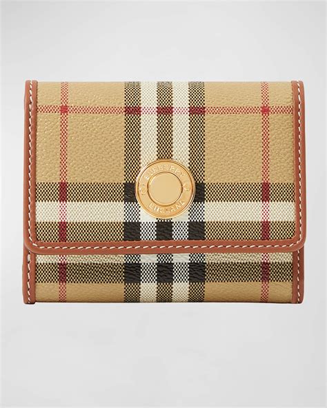 burberry lancaster check trifold wallet|Burberry Lancaster Check Trifold Wallet .